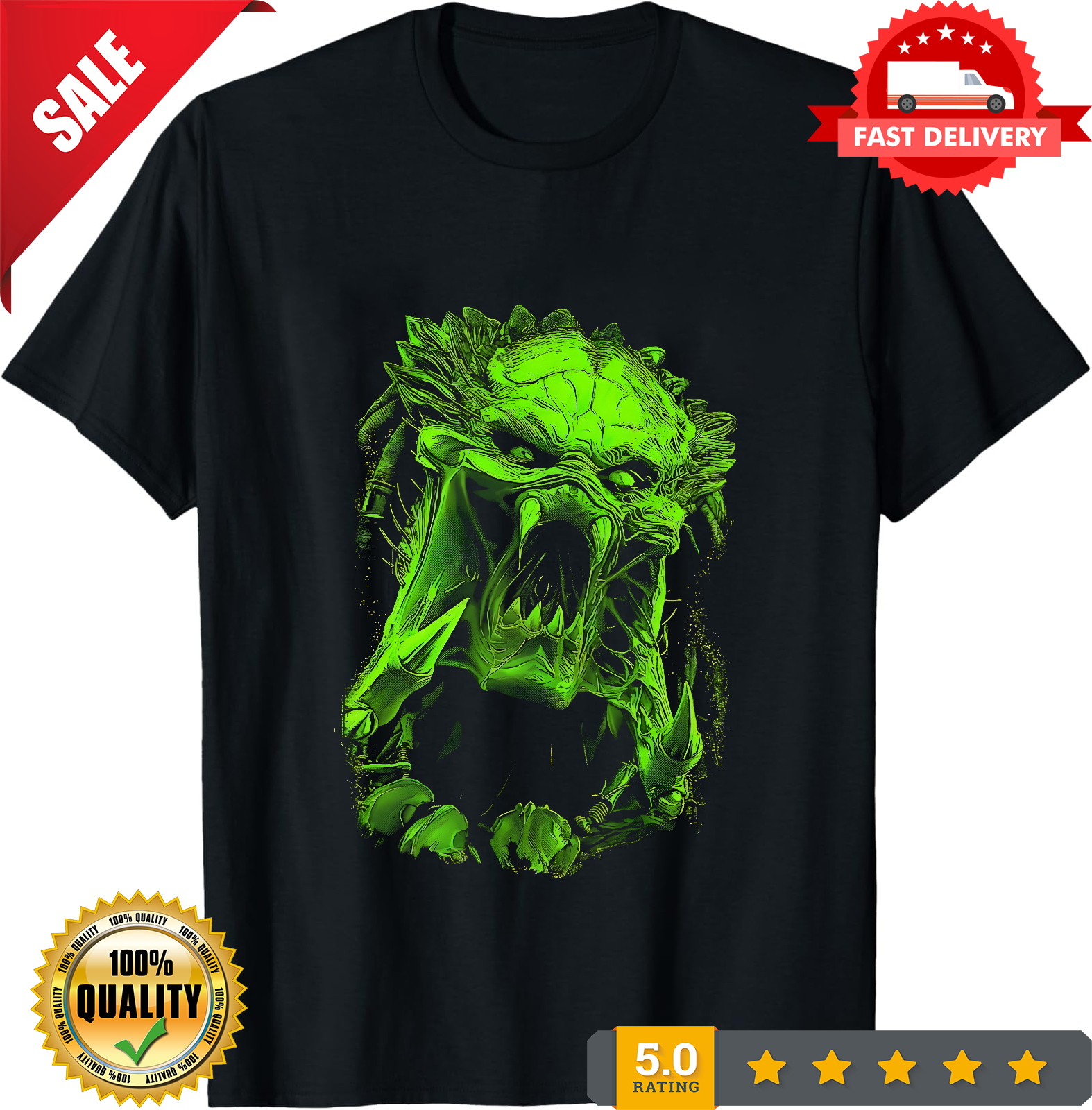 Predator T-Shirt Black S-3XL-TH82018